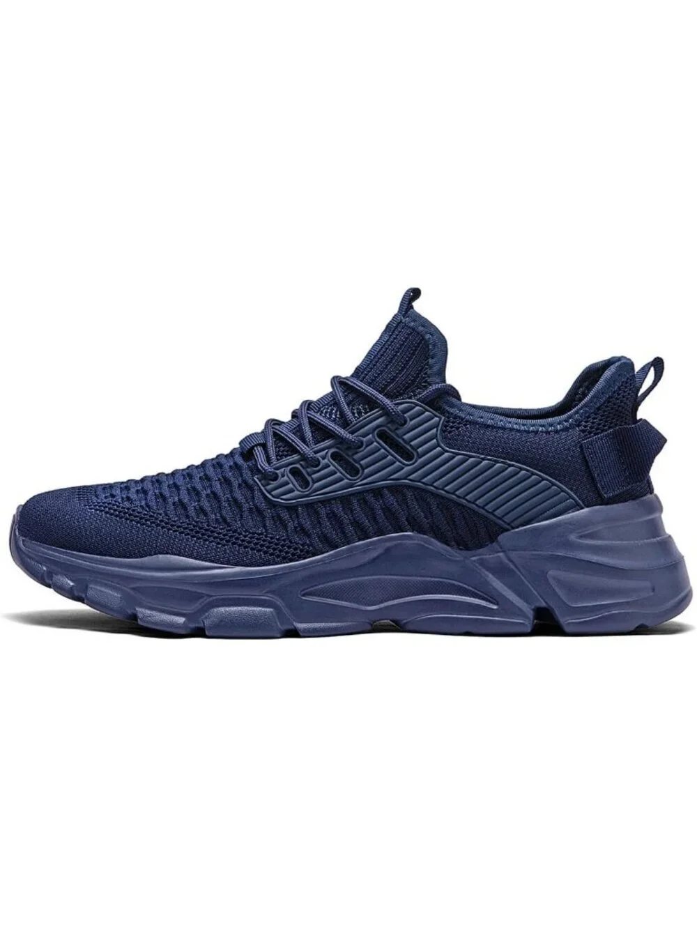 Men's Blue Slip on Walking Shoes Tennis Running Sneakers Lightweight Trainers